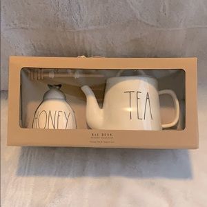 Rae Dunn Honey Pot & Tea Set